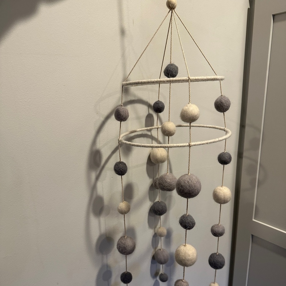 Pehr baby nursery ceiling mobile.